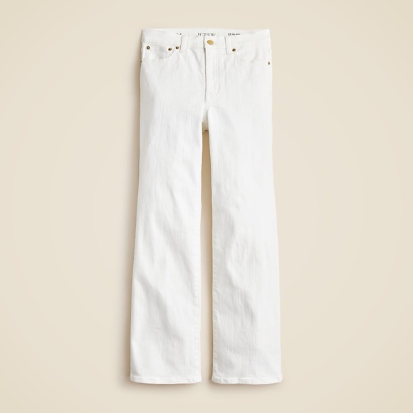 NWT!! J. CREW Petite High-Rise Kickout Jeans Solid White Size 26P 26 Petite - Picture 11 of 16